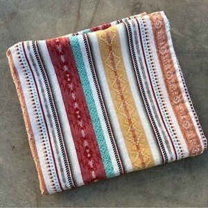 Design Imports Southwest Tablecloth 47x45 Mesa Stripe Jacquard